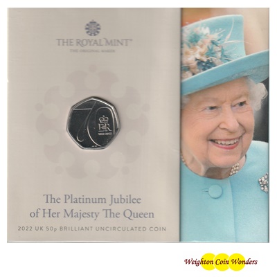 2022 BU 50p Coin Pack - The Platinum Jubilee